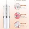 Oral Irrigator Portable Dental Water Flosser USB Rechargeable Water Jet Floss Tooth Pick 4 Jet Tip 230ml 3 Mode Massage Gums