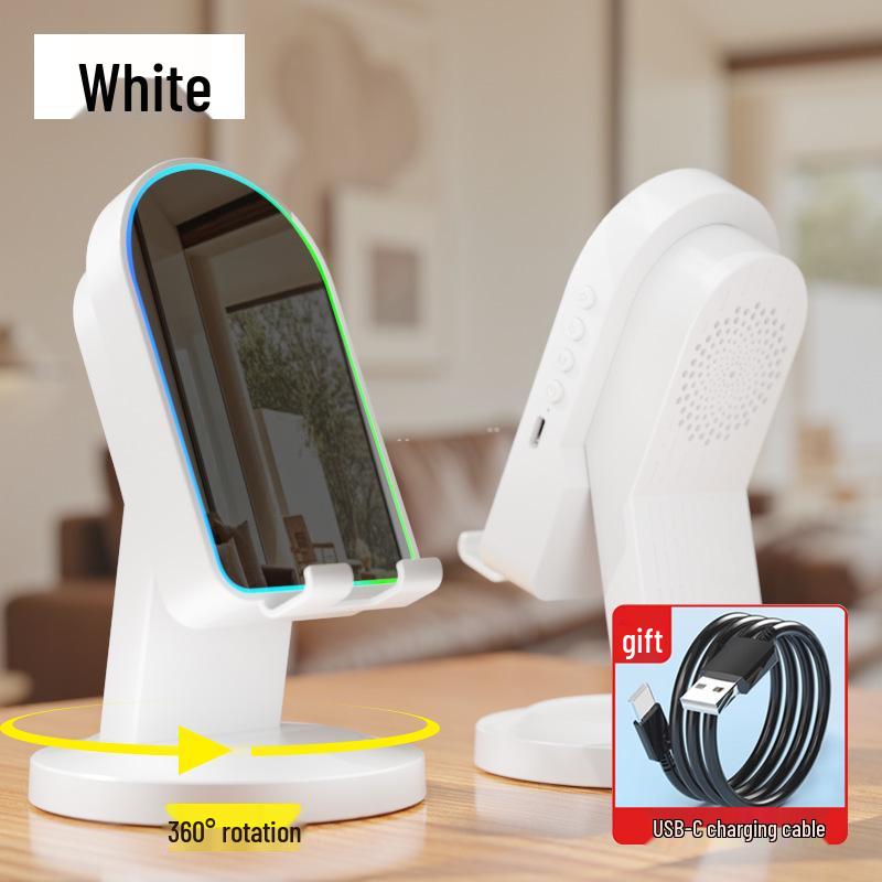 Portable NFC Speaker with Wireless Charging Stand