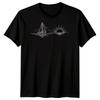 Sailboat Sunset Sailing Travel Unisexs TShirt Ocean Line Art