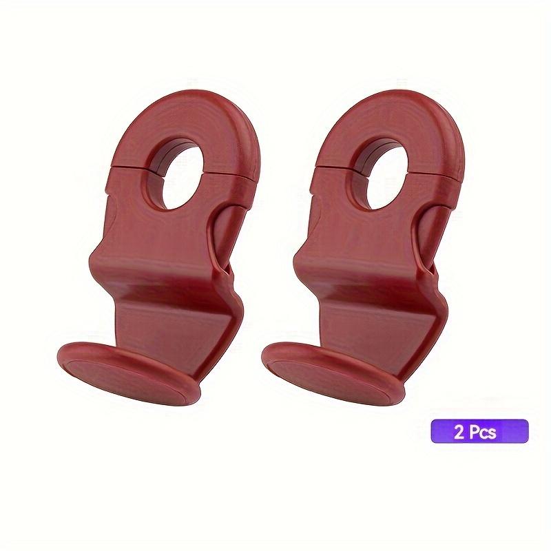 

2Pcs Car Seat Headrest Hook Storage Hook - Car Vehicle Rear Seat Finishing Frame - Suitable for All Models червоний