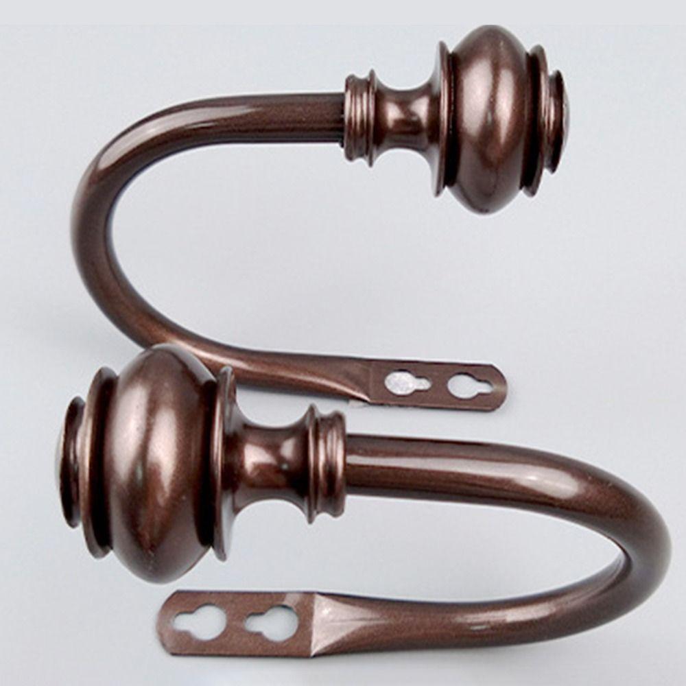 2Pcs Vintage Style Curtain Holdbacks Wall Mounted Tieback Hooks Drapery Tie Backs  Home Decor