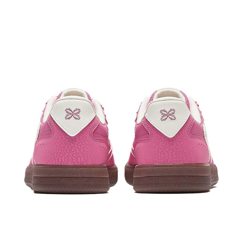 Anta Qingfeng LP Comfortable Sports Lightweight Durable Low-Top Skate Shoes Women sneaker Nostalgic-Pink Ivory-White 122638036-3