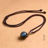 Tiger Eye, Obsidian & Amethyst Pendant Necklace – 16MM for Men