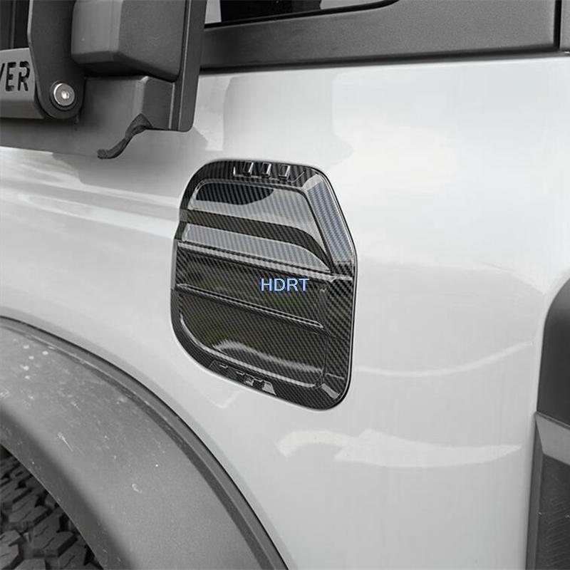 Fuel Tank Cover Oil Cap Gas Trim Frame For Ford Bronco 2024 + Car Styling Protector Decoration Accessories Exterior Sticker