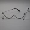 Trendy Druppelvormige Hanger Brilmontuur Y2K Meisjesgezicht Decoratie Kleurrijke Accessoires Strass Masker Sieraden Maskeradefeest