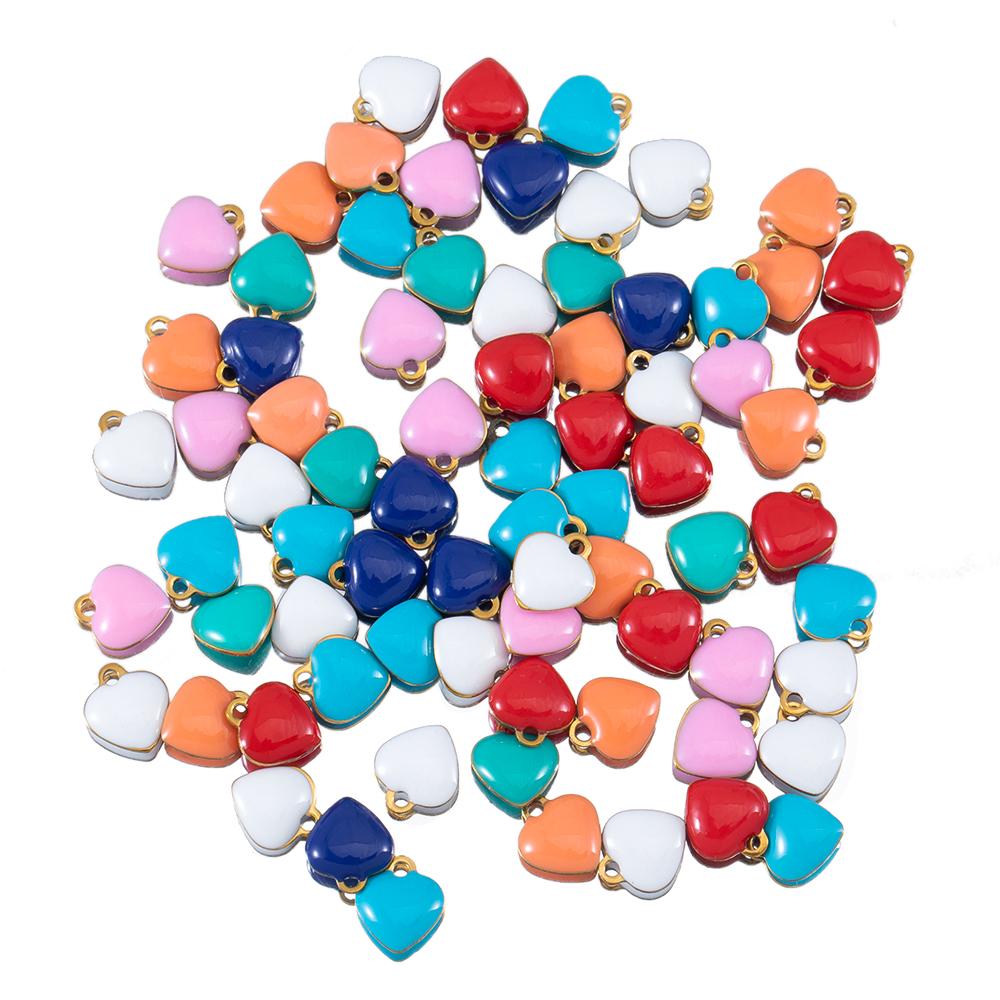 20pcs Stainless Steel Enamel Colorful Evil Eye Charm Star Pendant Connectors DIY Women Jewelry Making Necklaces Earring Supplies