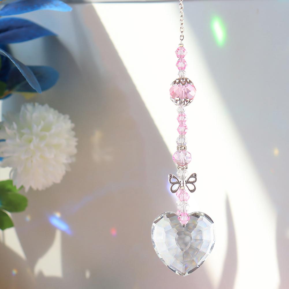 

Подвеска-ловушка для солнца с кристаллами и бриллиантами, ловец снов, радуга, подвесная подвеска, украшение для дома и сада, музыка ветра