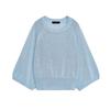 Autumn New Women's Clothing French Laziness Minimalist Wide Sleeve round Neck Vacation Style Casual Sweater 5536021