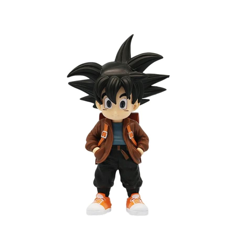 15cm Anime Dragon Ball Z Action Figure Kid Goku Figure Backpacks Travel Figurine GK Statue PVC Collectible Toy Birthday Gift AAA