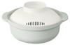 Recopo Microwave Smoky Made In Recipe Compact and Microwave Cooking Pot for Ramen and &NE Rakuchin! Pot, Green, 1.5L, Japan, Single-Serve, Included,