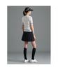 BEANPOLE GOLF [B_Under] Women'S Ribbed Mix Short Sleeve Pullover - White