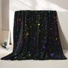 Starry Night Sky Print Decorative Throw Blanket for Sofa, Bed, Home Decor, Camping, Office, and Artistic Gift