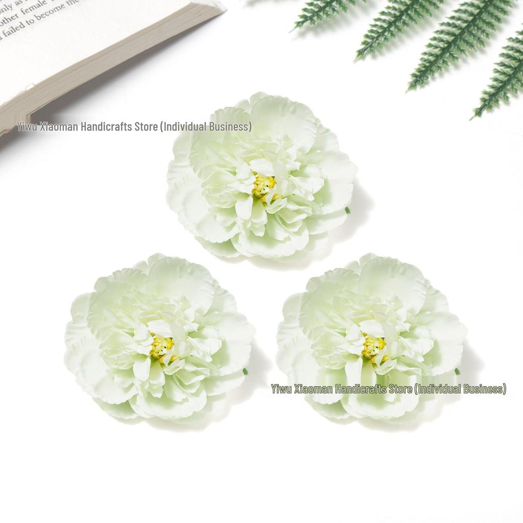 9cm Silk Peony Hair Accessories for Hanfu, Hairpins, or Home Decor Ornaments
