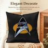 Movie SStar TTrek Cushion Cover Natural Linen Organic Fabric DoubleSided Printing Sofa Home Decor Gift Pillow Case