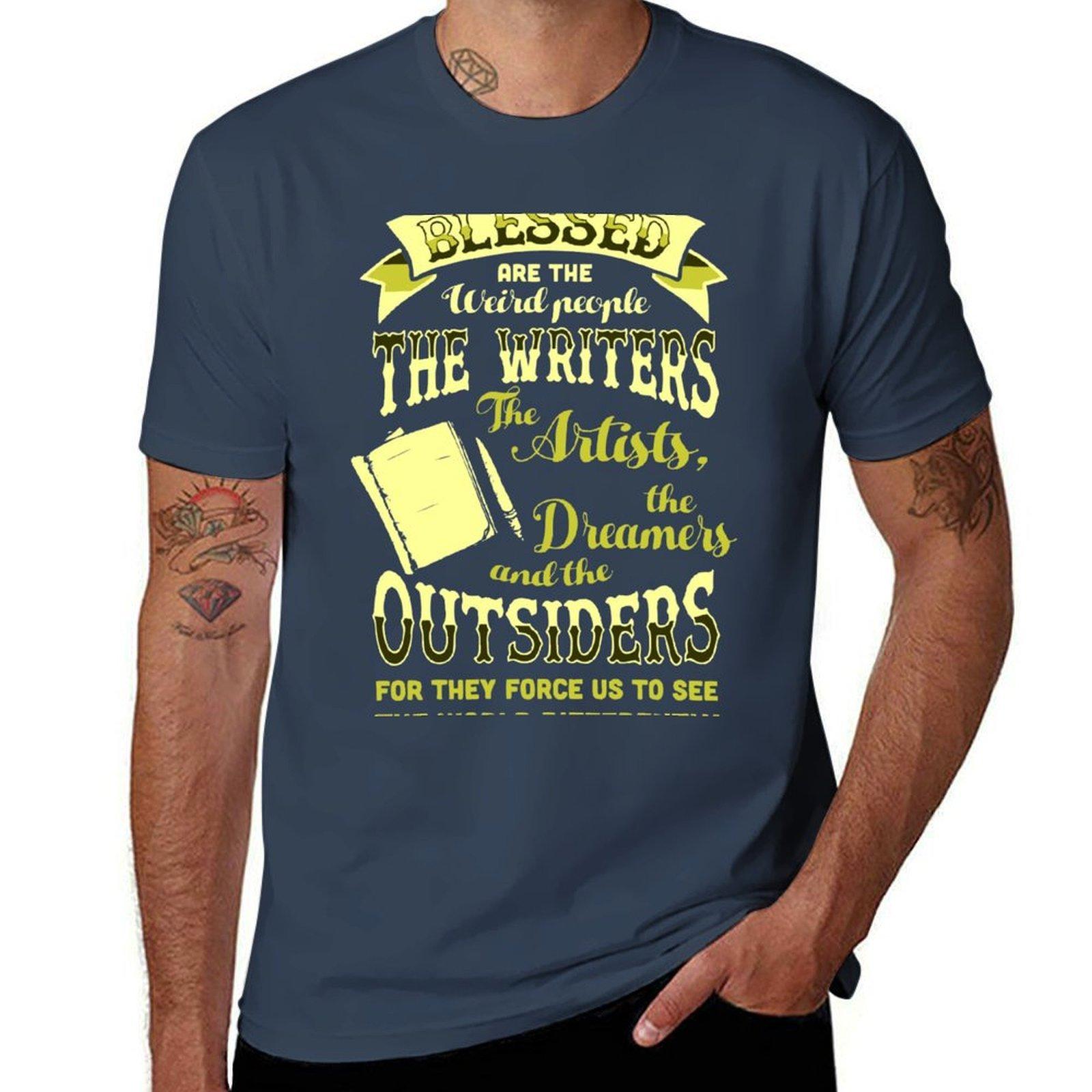 Blessed Are The Weird People The Writers Artists Tshirt TShirt Casual Graphic Print Tee S