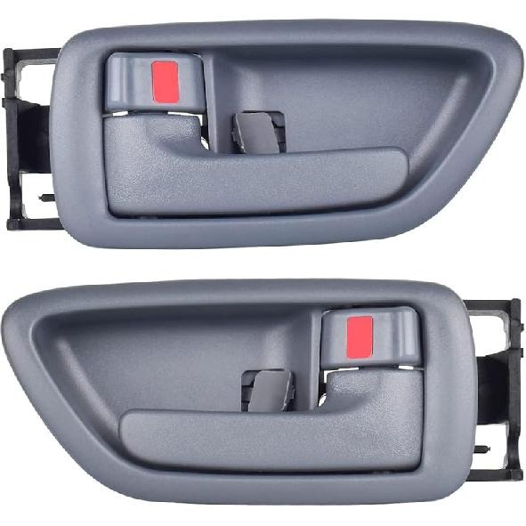 2Pcs Interior Door Handles Driver & Passenger Side For 2001-2007 Toyota Sequoia, 2000-2004 Avalon, 2004-2006 Tundra - Crew Cab ONLY - Four Full-Sized