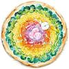 Round Puzzle 500 Pieces - Ravensburger - Pizza - Adult - White - Diameter 52 Cm