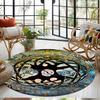 1Pc Tree of Life Circular Print Rug - home decoration Carpet For Living Room Bedroom Flooring Computer Chair Area Rug