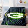Green Bay Packers Logo Portable Blanket/Soft Blanket Bedding Blanket Suitable for Travel Camping Living Rooms Offices Sofas Fan Gifts