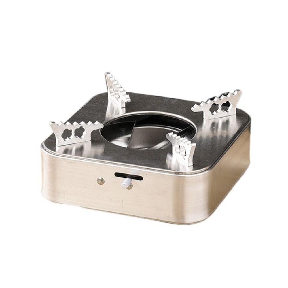 

Drawer Style Stainless Steel Alcohol Stove Ultralight Camping Furnace Burner Stove Trip regular style