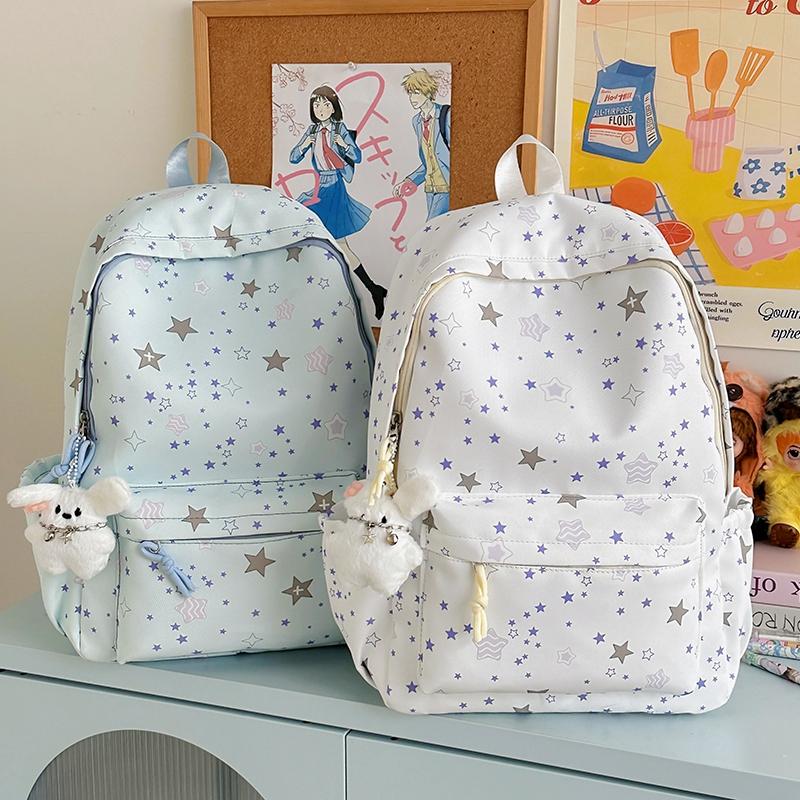 Student Schoolbag Women Star Printed Backpack