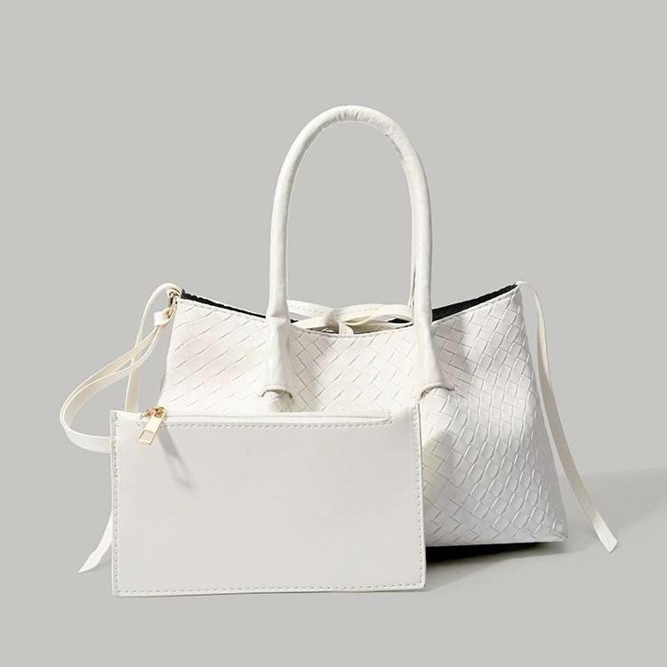 2025 New Trendy Niche Woven Bag Fashion Versatile Basket Bag Textured Single Shoulder Commuter Crossbody Tote Bag for Women