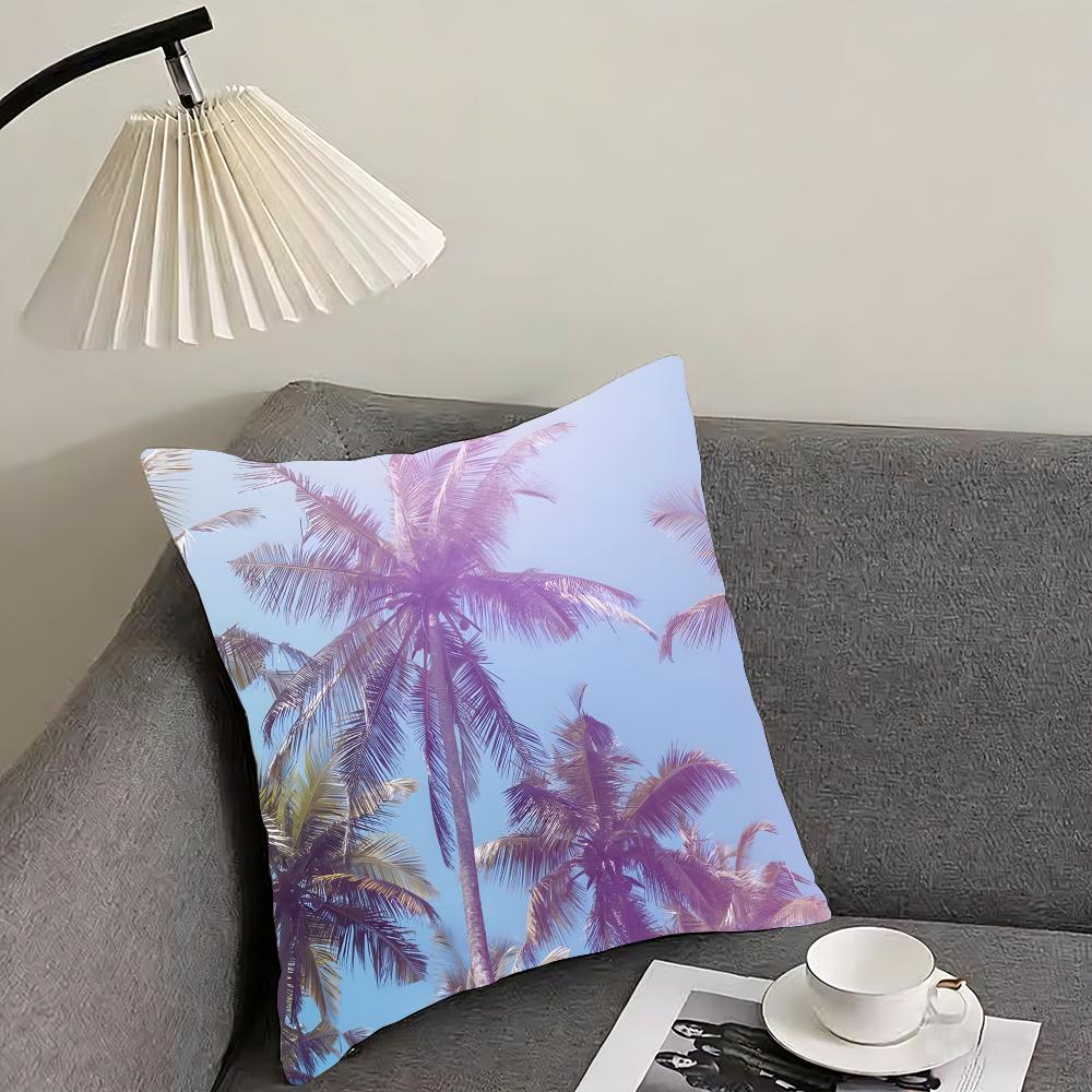 

Tropical Scenery INS Cushion Cover Pillowcase Ultra Soft Skin Friendly Fabric Cloud Like Comfort Concealed Zipper 30x30cm