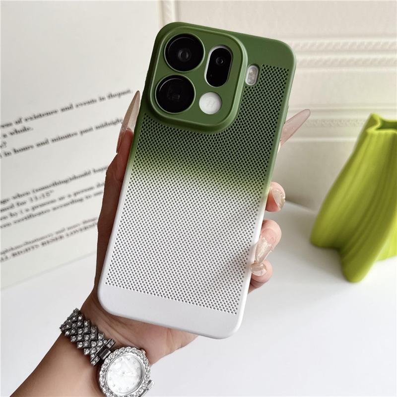 Applicable to OPPOFindx9Pro gradual change two-color heat dissipation mobile phone case Findx9Ultra anti-drop all-inclusive protective case