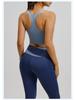High-Waisted Color-Block Yoga Set: Tummy Control, Shockproof Sportswear for Women