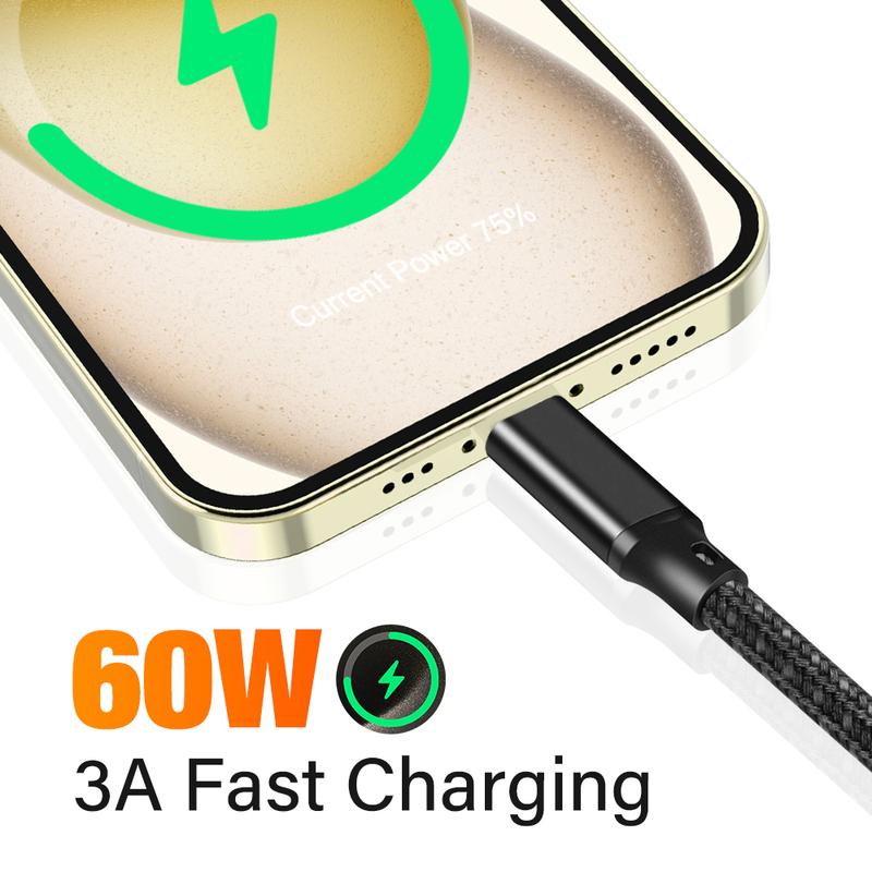 USB 3.2 Gen 2 Type A To C Data Transfer Charger Cable For iPhone 15 16 Macbook iPad Samsung High Speed Fast charge 1m 2m 3m Long