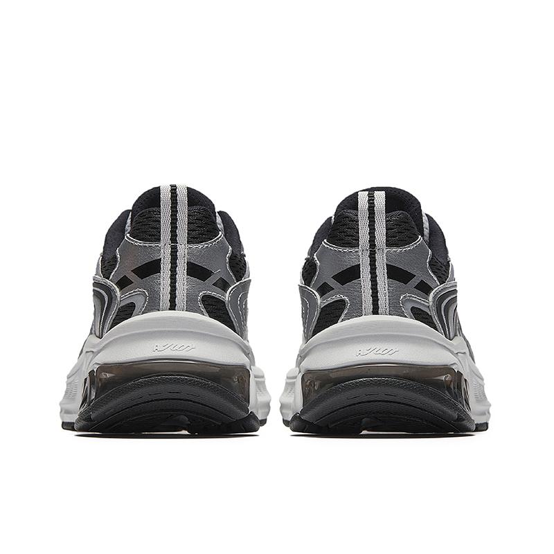 Anta OG2000 Bequeme Vielseitige Rutschfeste Abriebfeste Low-Top Freizeit-Laufschuhe Damen Sneaker Silbergrau Schwarz 922445501-1