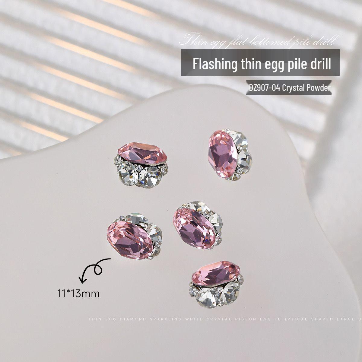 

Набор тонких овальных хрустальных украшений для нейл-арта