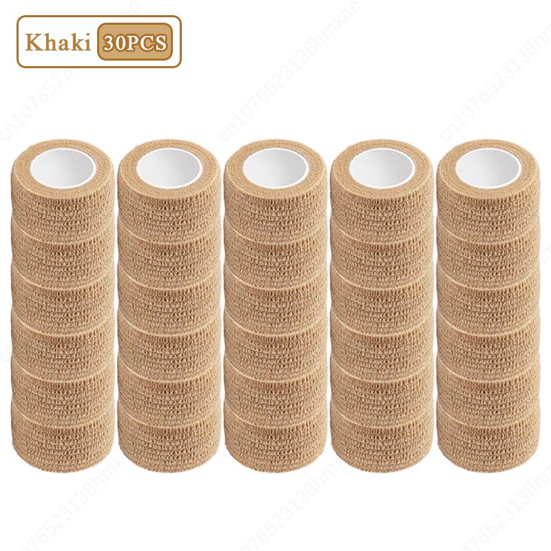 1/5/10/30/50PCS Self-adhesive Bandage Flexible Stretch Sports Elastic Tape for Sprains and Swelling Finger Protection Bandage