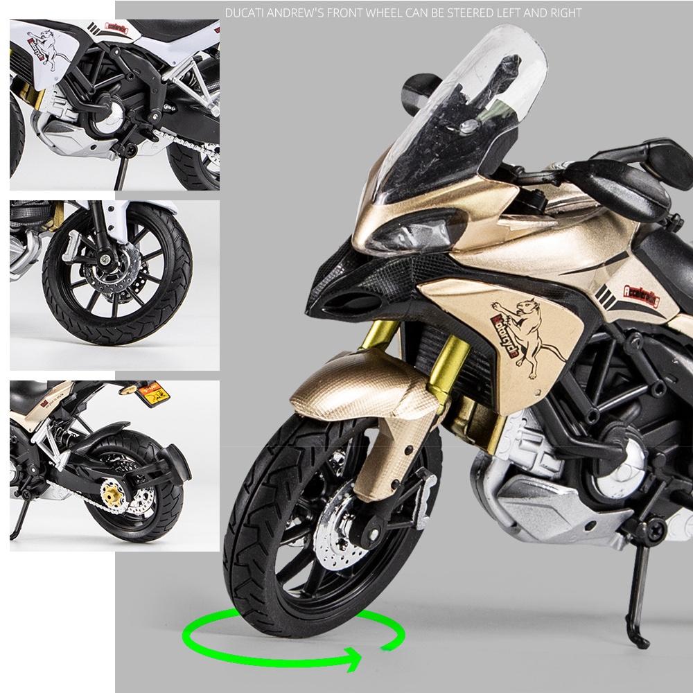 KLT 1:12 Ducati Andrew Motorcycle Alloy Model Car for Kids Toys for Boys Cars Toys for Kids