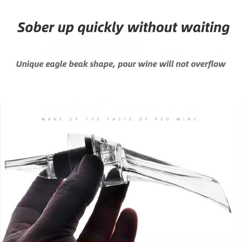 New Magic Wine Decanter Red Wine Aerating Pourer Spout Decanter Wine Aerator Quick Aerating Pouring Tool Pump Portable Filter