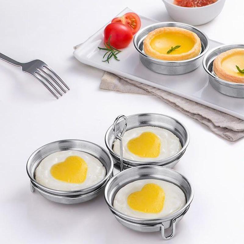 Nerezová ocelová pánev na vejce, forma na pytláctví, forma na vejce, napařovač, dušená vejce, forma do domácnosti, kuchyňský nástroj na vaření, gadget