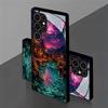 Pink Moon Oasis Pattern 2D Phone Case for Samsung S26 S25 S24 S23 S22 S21 S20 A56 A36 A16 - Glass Protective Cover