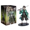 Demon Slayer Kimetsu No Yaiba Action Figure Set - Kamado Tanjirou with Sword Agatsuma Zenitsu And Nezuko as Warrior PVC Model To