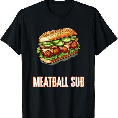 Meatball Sub Fast Food Fanatic Bite T-Shirt