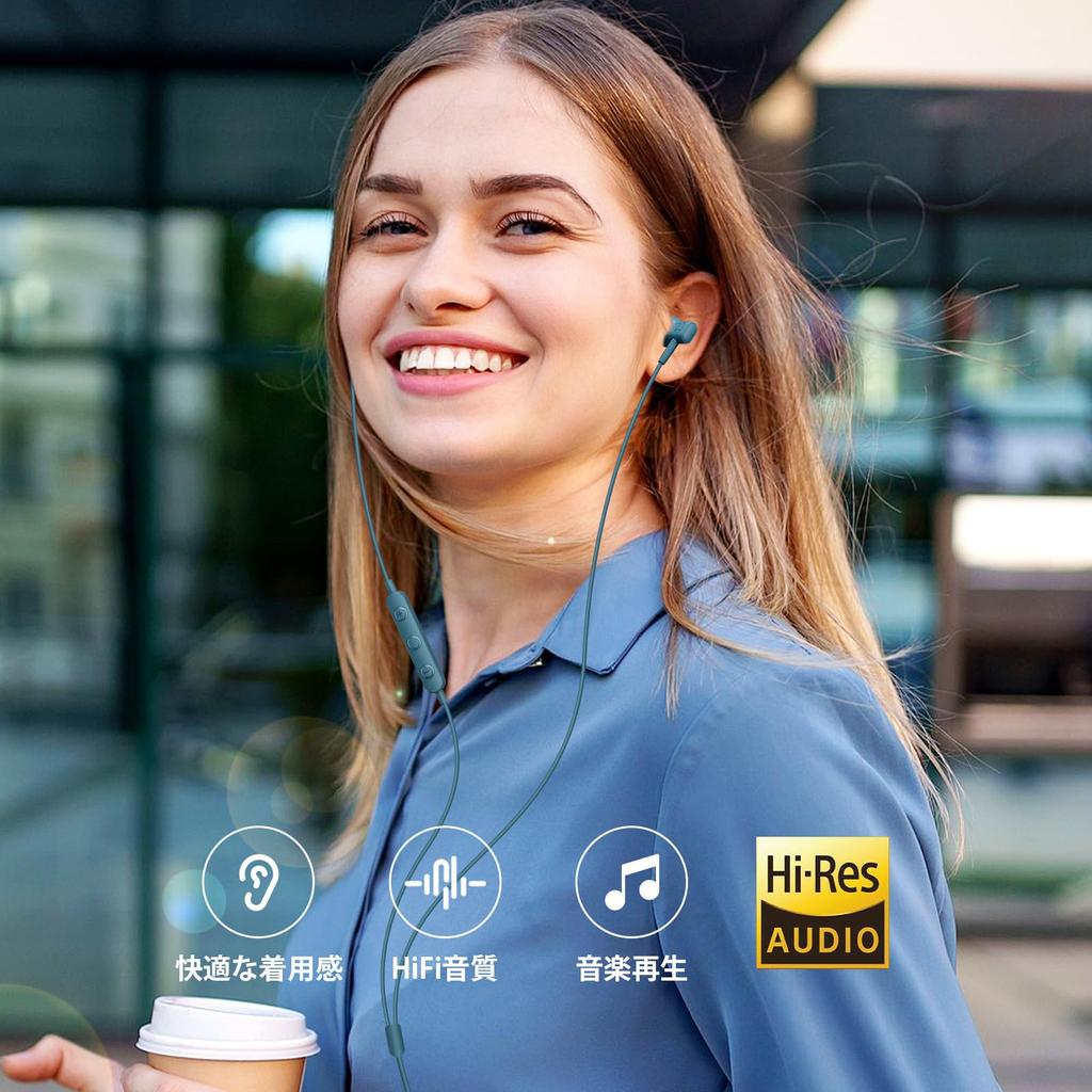 Fones de Ouvido com Fio com Microfone e Controle Remoto Compatível com iPhone Pixel Volume Perfeito para e Estiloso e Azul de Natal Controle Tipo-C, 16/15/iPad