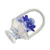 Small Flower Basket Crystal Ornament Beautiful Car Ornaments  TV Shelf