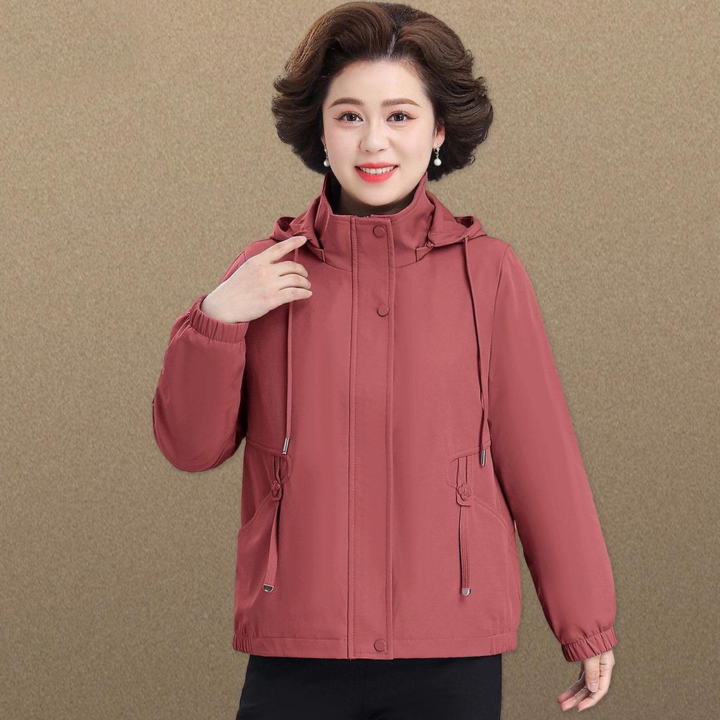 Mother's Day Spring Windbreaker Jacket for Middle-aged Women
