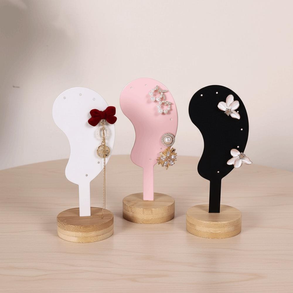 Jewelry Rack Earring Display Stand Ear Shaped Ear Clip Stud Organizer Women Girls