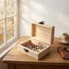 Small Solid Wood Pine Jewelry and Gift Storage Box
