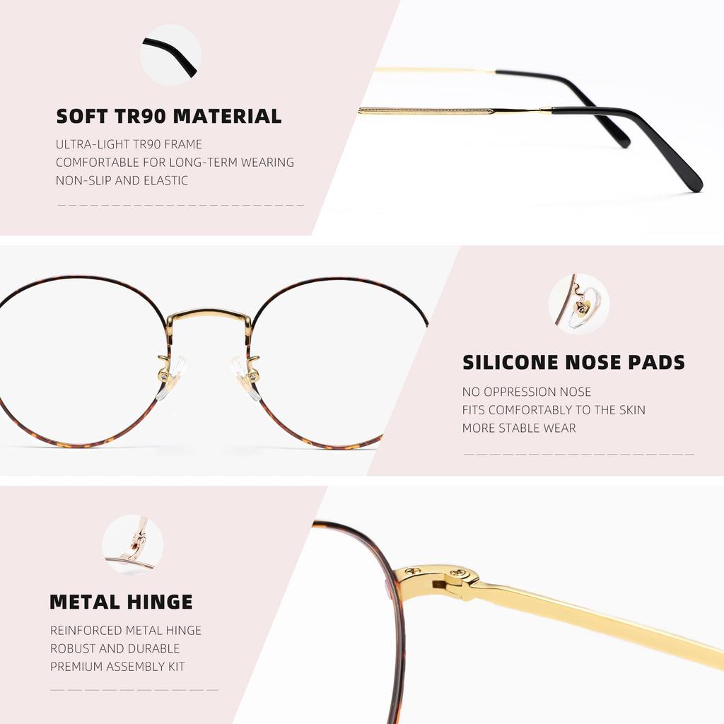 SPEEDHYUN Premium Computer Glasses with Anti-Fatigue Lenses for Office Professionals