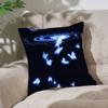 Quiet And Ethereal Blue Customizable Square Pillowcases Stylish And Soft Perfect For Beds Cars And Sofas