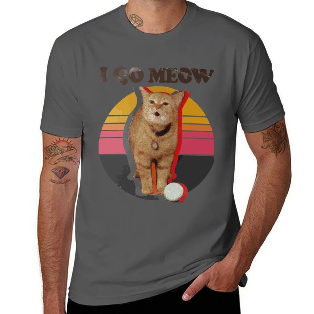 man for luxury t shirt Meow I man shirts T-Shirt t printed go