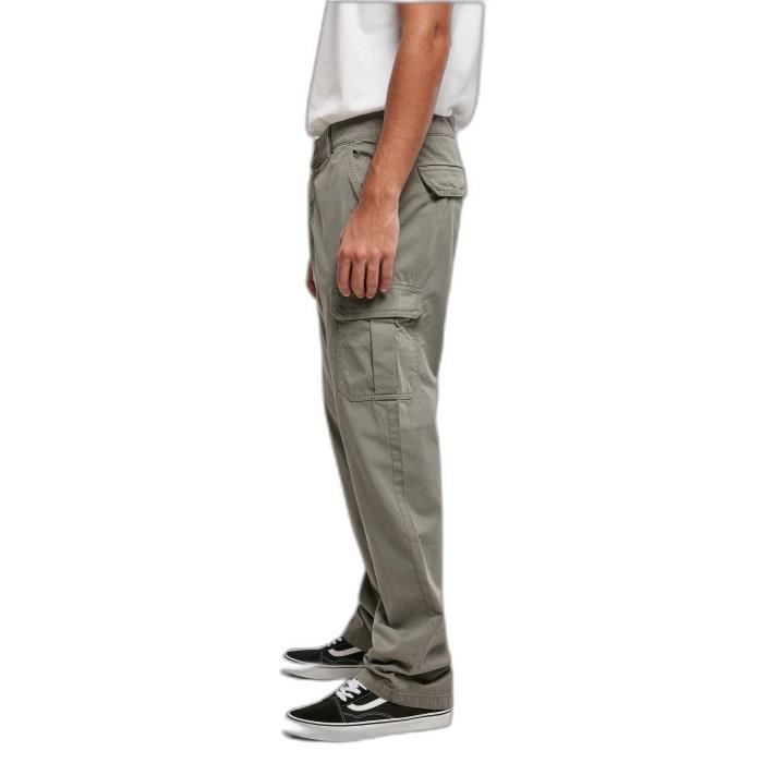 Pantalon cargo Urban Classics Straight Leg - gris foncé - 38