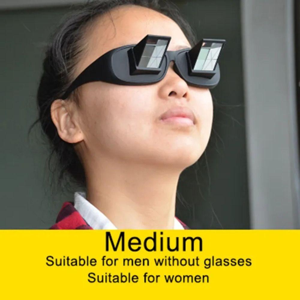 Horizontal Type Lazy Glasses Creative Refractive Glasses Fashion Lying Down View  Men Women
