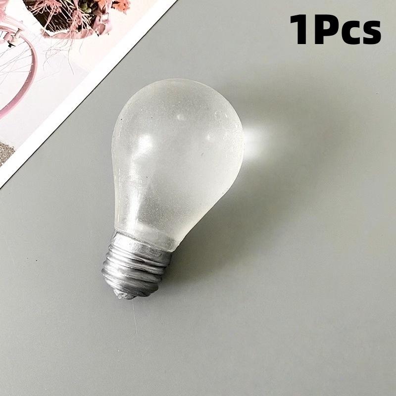 

1/3Pcs Light Bulb Maltose Luminous Squeeze Toy Slow Rebound Sensory Toy Anxiety Relief Novelty Funny Decompression Gift